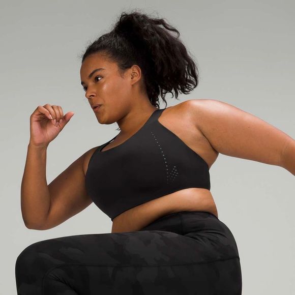 Lululemon AirSupport Bra High Support Sports Bra Black/Asphalt Grey 36 DD 36 E - Picture 5 of 11